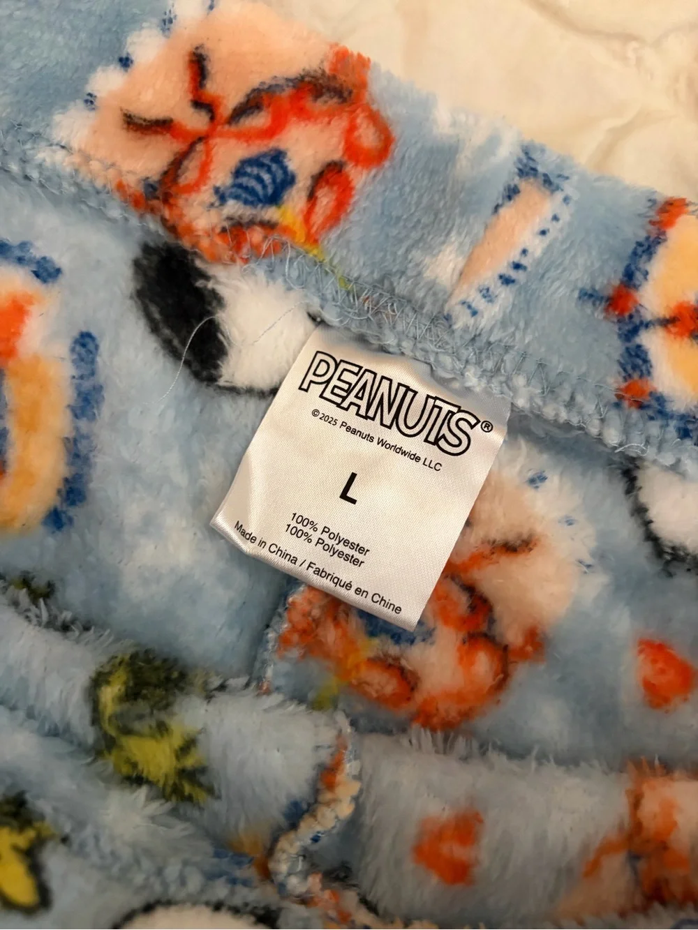 Vintage Style Peanuts Snoopy Sweet Treats Plush Lounge Shorts (Size L) 🍰✨